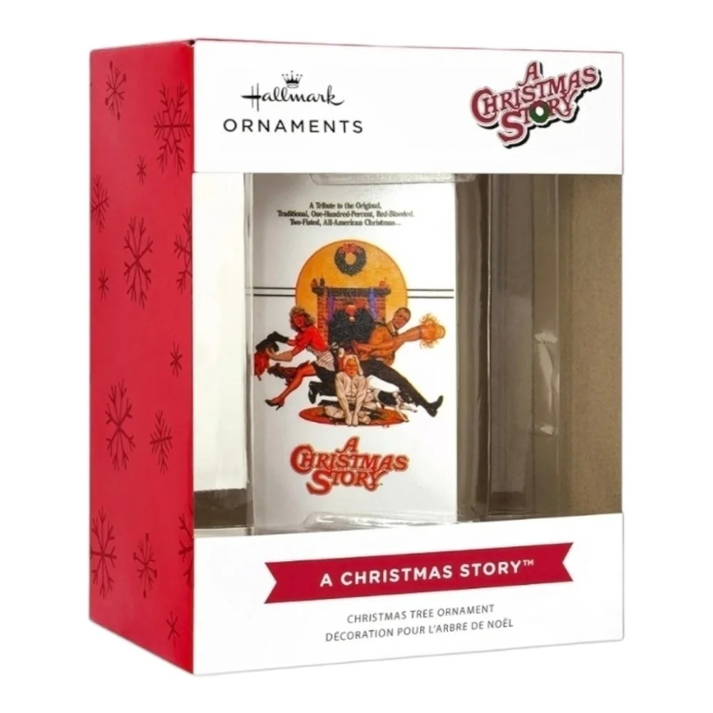 Hallmark Christmas Ornament Video Cassette Christmas Story NWT